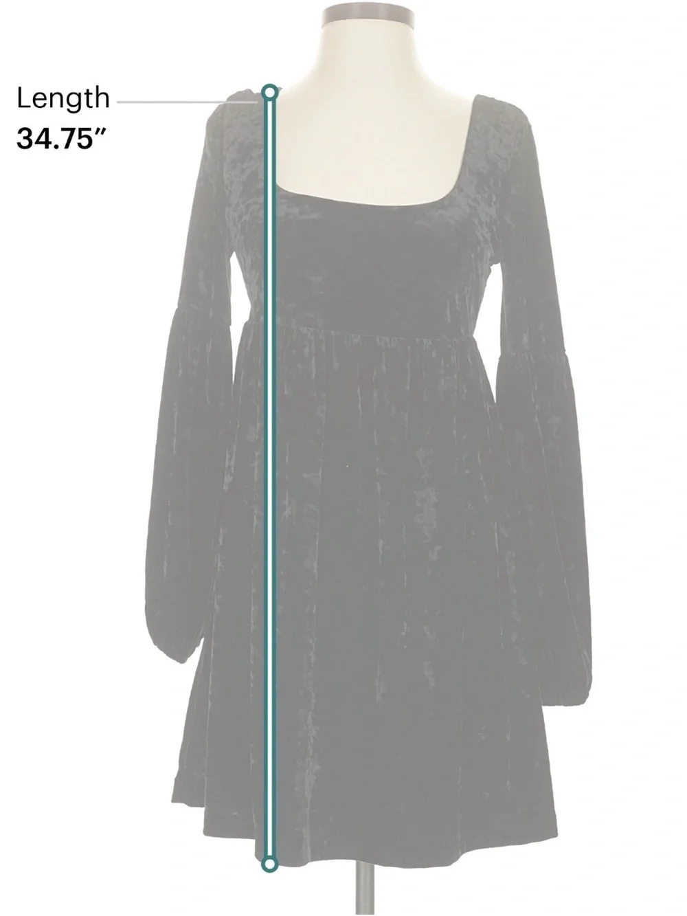 Free People Beatrix velvet babydoll dress